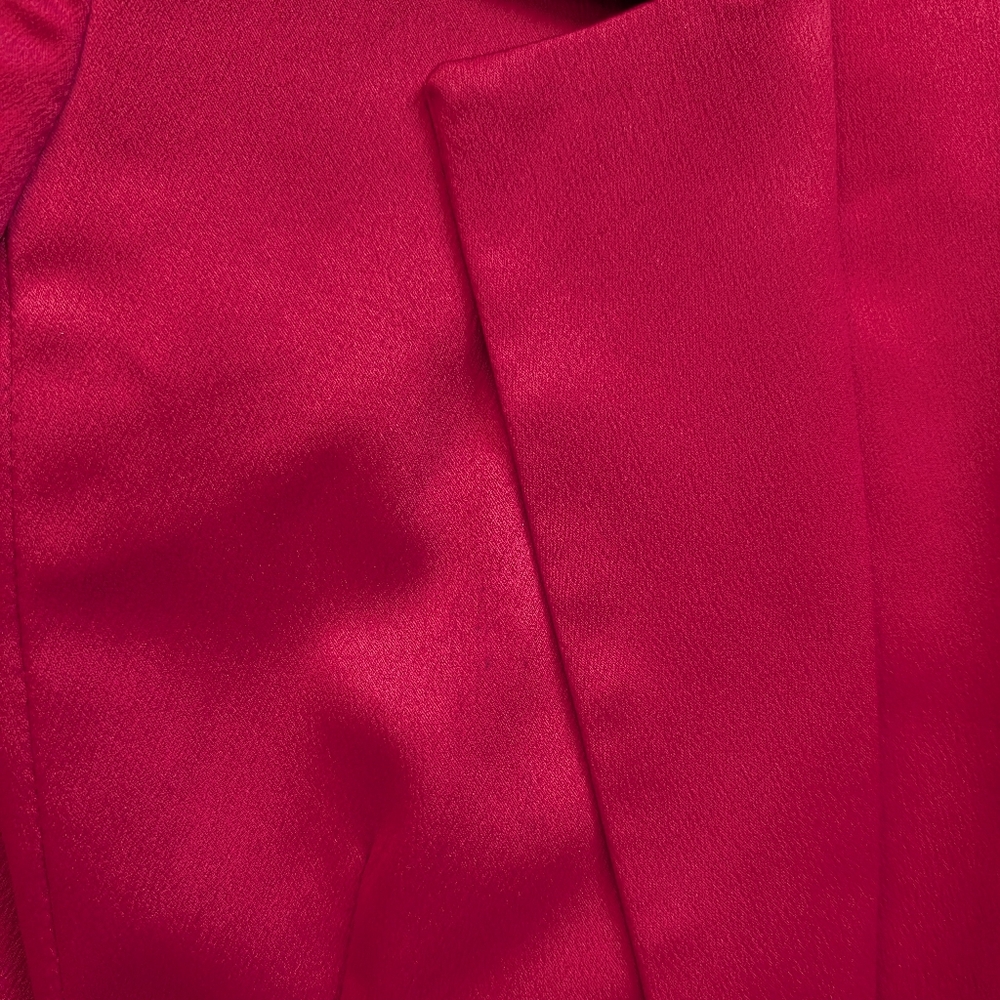 House of CB Red Simoneta Satin Tailored Jacket Mini Dress Size XS - Picture 11 of 16
